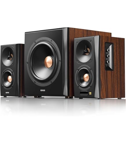 Amazon.com: Edifier QD35 Tabletop Bluetooth Speakers, Hi-Res Audio